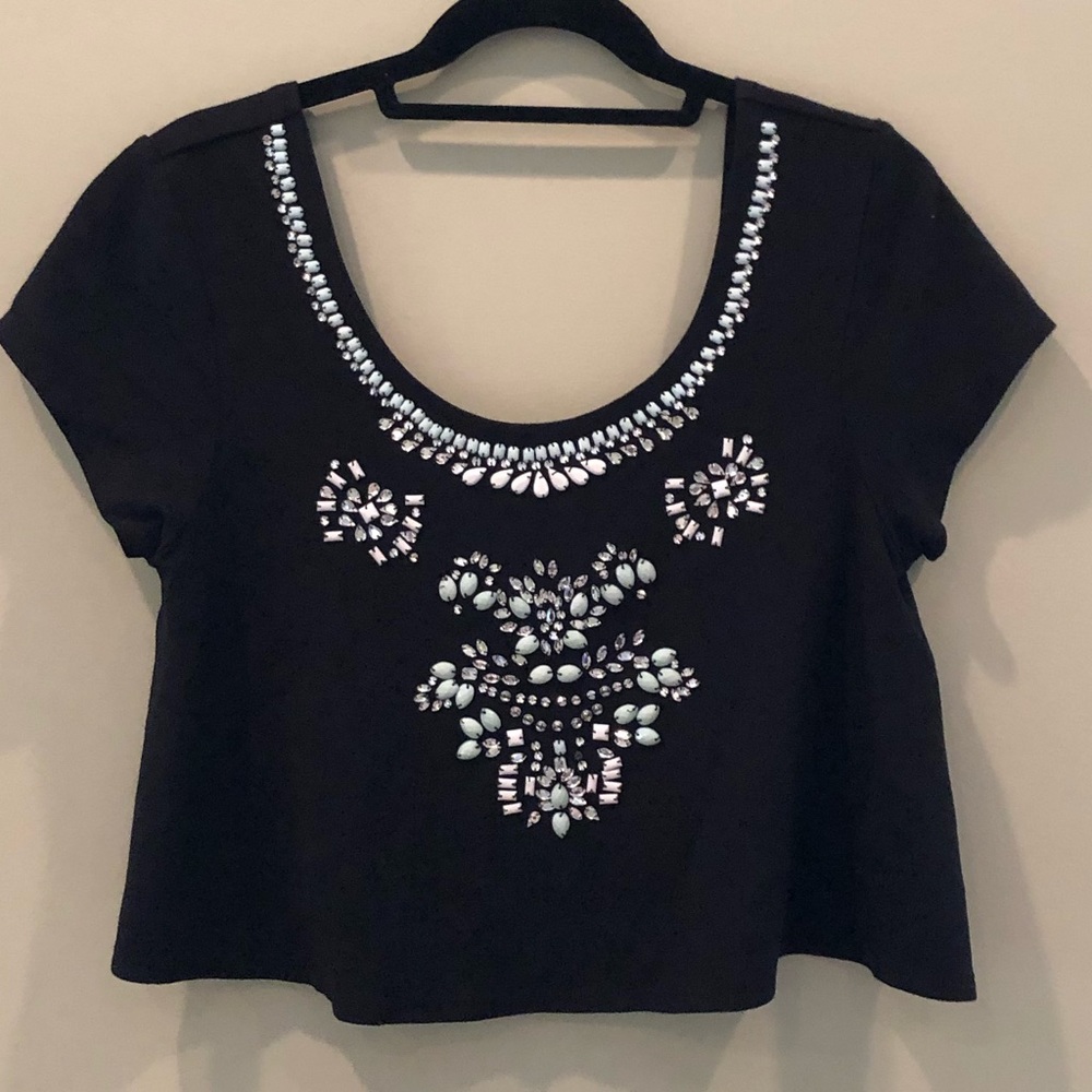 Beaded Crop Top